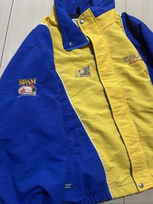 JH DESIGN Racing Jacket SPAM Blue/Yellow Size 2XL | eBay