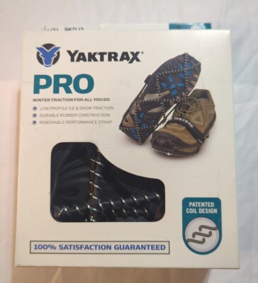 Yaktrax 096506086099 Pro Ice Boot / Shoe Traction Device Grips Black Small