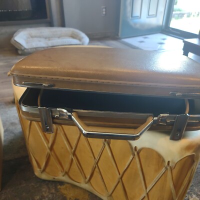 Vintage American Tourister Brown Briefcase Attache Case Hard Shell