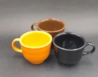 Fiesta Ware Homer Laughlin HLC Coffee / Tea Cups - Lot of 3