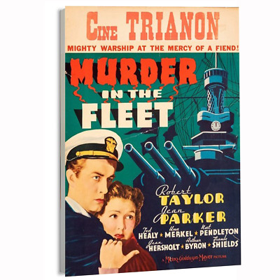 1935 Murder in the Fleet MGM Pre 1945 Movie Poster or Canvas Art Print
