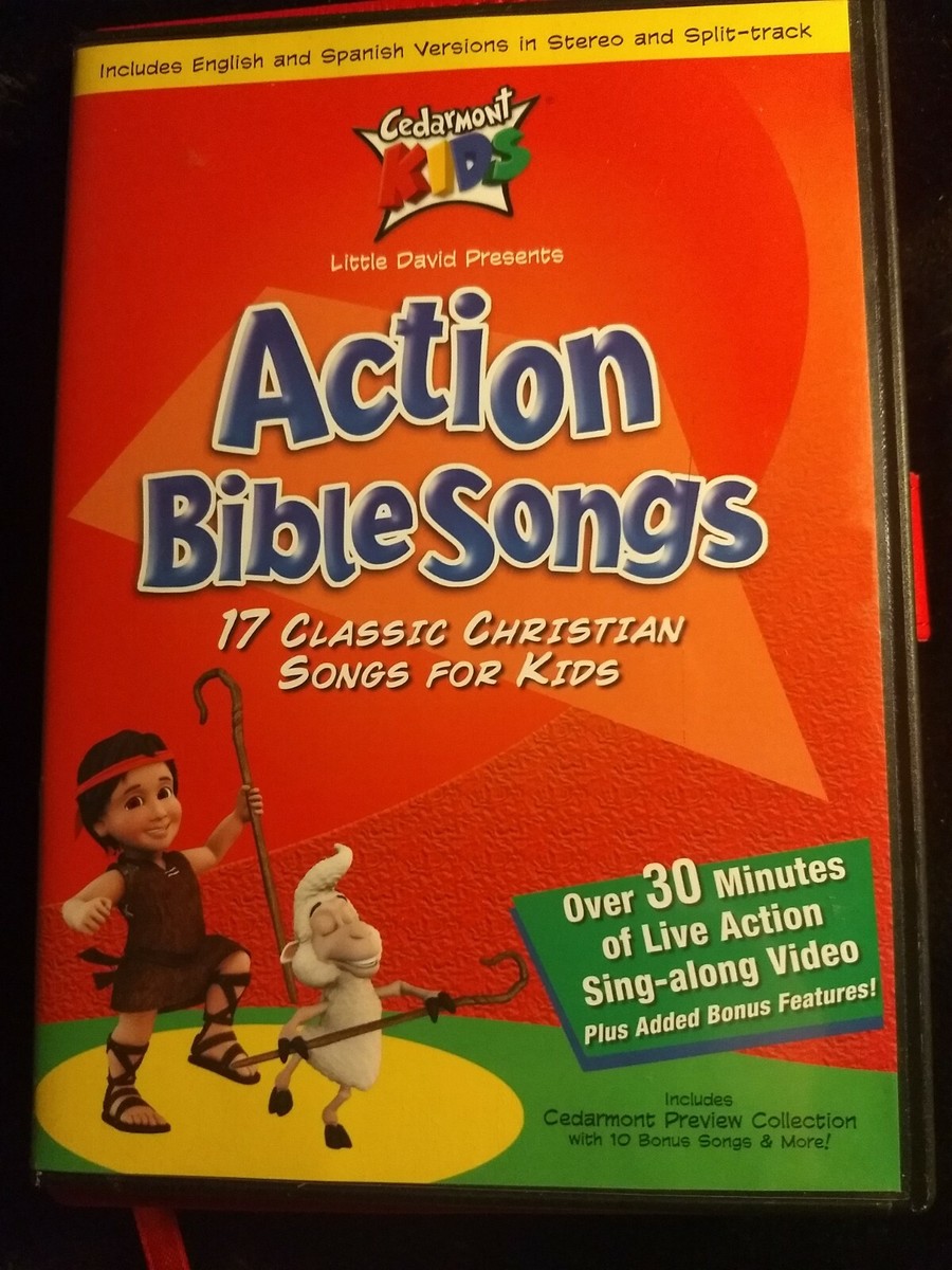 ACTION BIBLE SONGS DVD-17 Classic Christian Songs For Kids-Rare