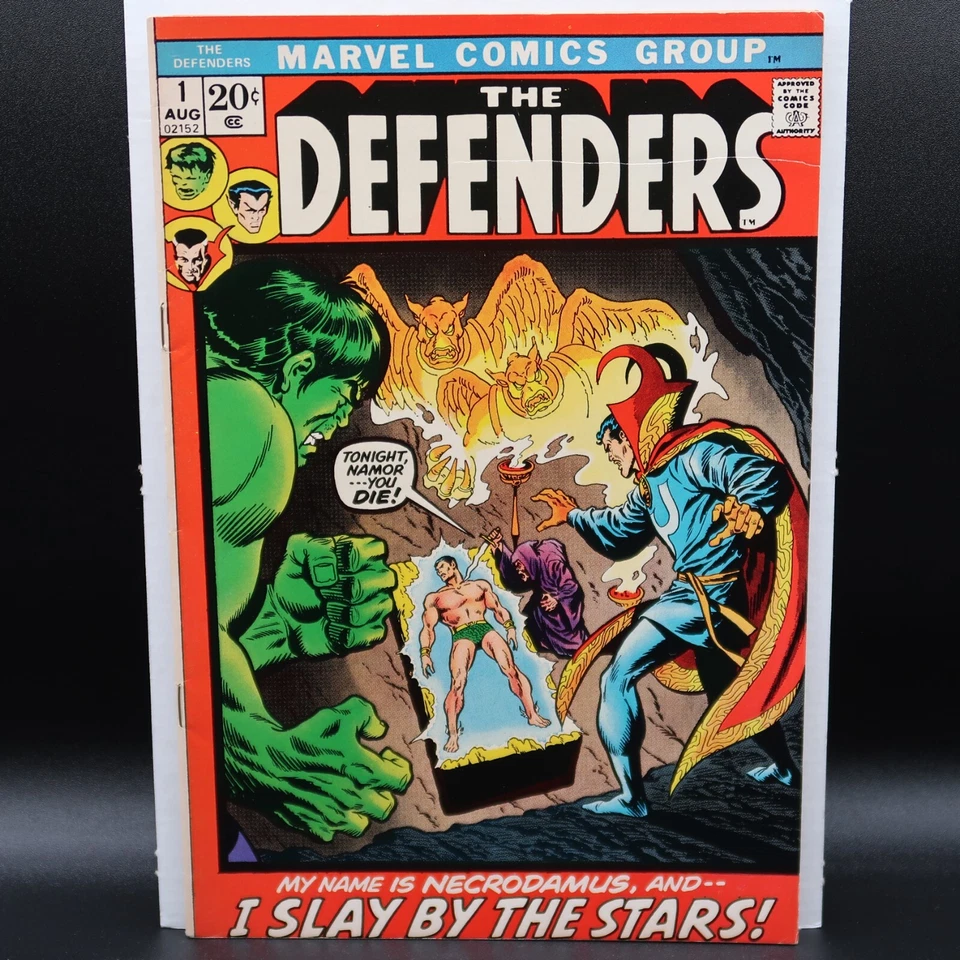 The Defenders #1 -🔑1st App. of Necrodamus-🗝️1st Issue of Self-titled Series VF - Image 2 of 4