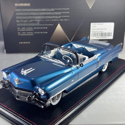 1/18 GLM STM Cadillac Eldorado Biarritz Bahama Blue  Open Top STM1956001