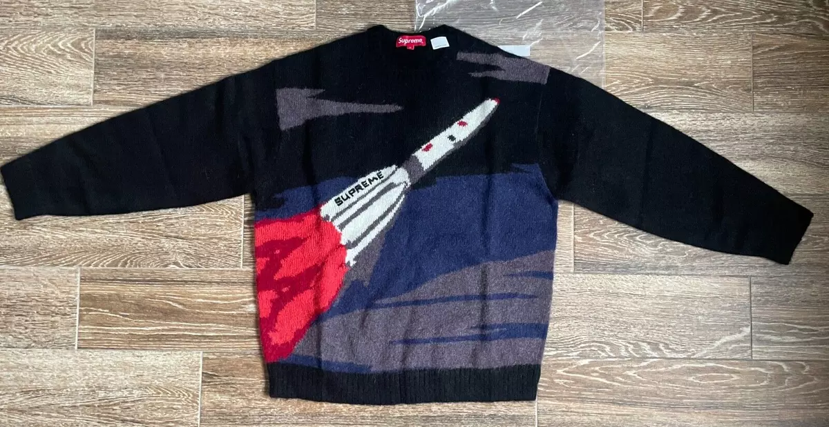 Supreme Rocket Sweater Black Medium M Mohair Knit NEW Fall Winter 2022 FW22