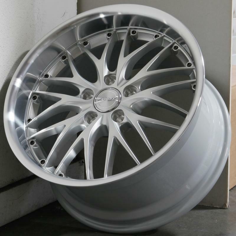 MRR GT1 Mesh Silver Wheels For Chrysler Crossfire 18x8.5/19x9.5 5x112 ...
