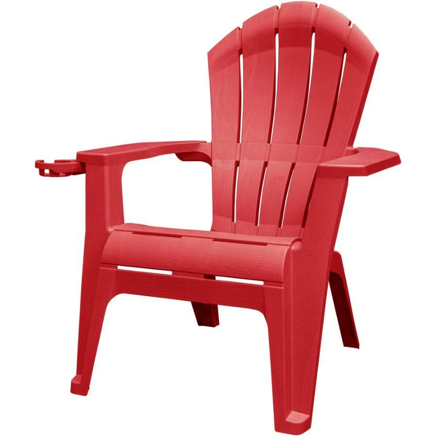 Deluxe Adirondack Chair with Cup Holder Cherry Red eBay