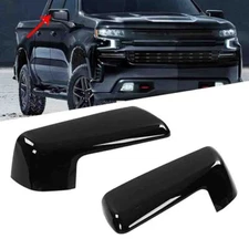 For Chevy Silverado/for Sierra 1500 2019-2025 Side Mirror Cover Cap Gloss Black