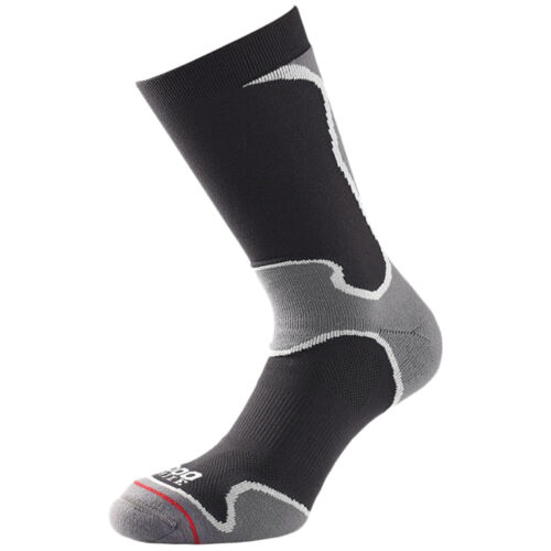 1000 Mile Fusion Socks Mens Sport Double Layer Blister Free Padded Mesh Black - Afbeelding 1 van 4