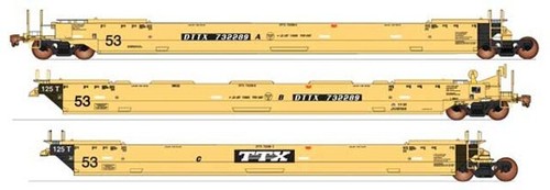 Intermountain ~ Juego de 3 unidades de coche de pozo intermodal Maxi IV escala HO ~ DTTX ~ 47361 | Zustand: New
