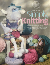 KNITTING PATTERN Alan Dart Simply knitting sheep toy - 33cm tall dress Sirdar DK