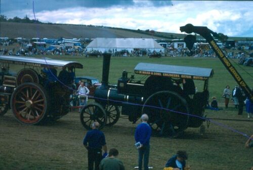 ORIGINAL TRACTION ENGINE COLOUR SLIDE AT THE 1988 GREAT DORSET STEAM FAIR. - Afbeelding 1 van 1