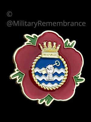 HMS Dreadnought Royal Navy U-Boot Erinnerung Blume Reversnadel (P131)