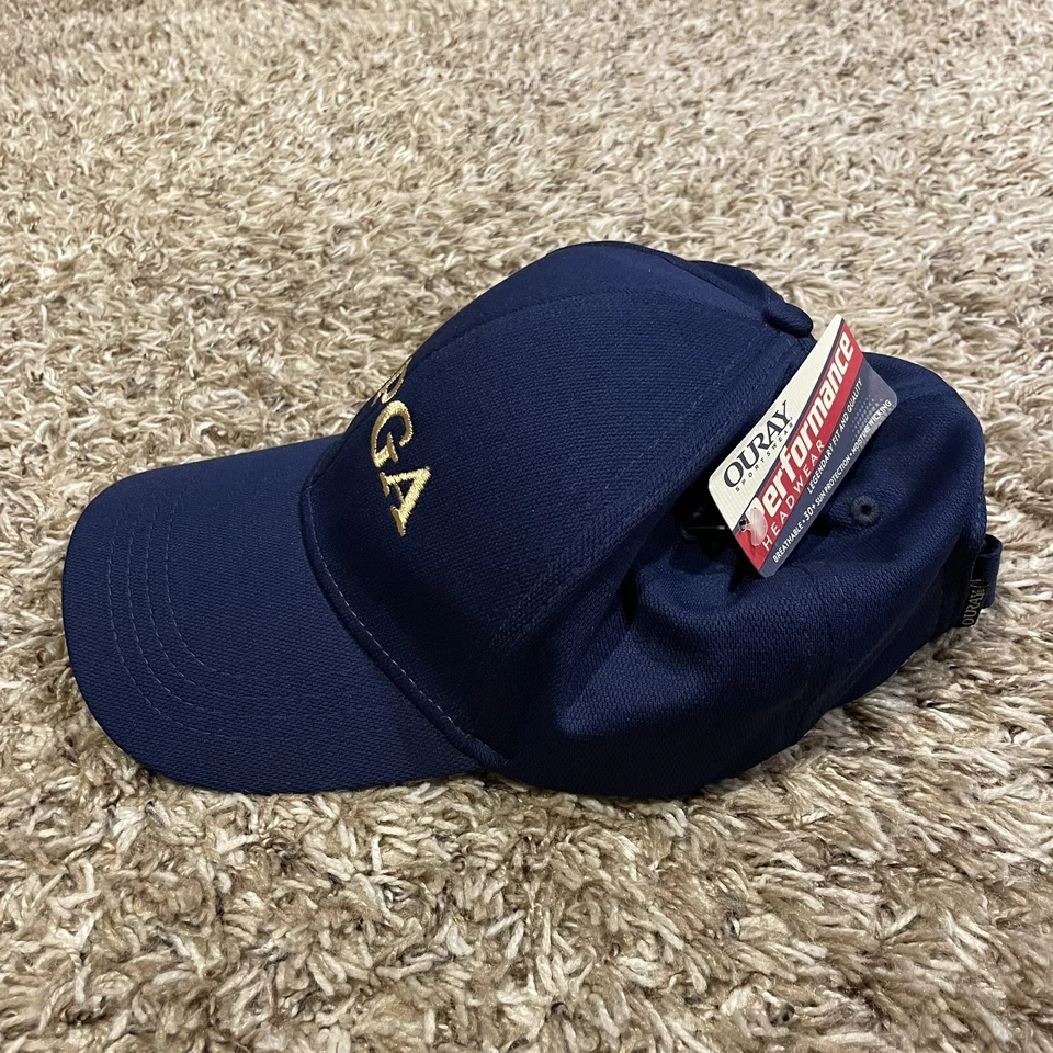 NWT PGA Golf Hat Professional Golfers Association Blue Strapback Adjustable Blue Foto 3 de 4