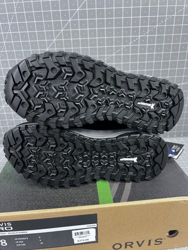 Men's Orvis PRO Fly Fishing Wading Boots Sz. 8 Shadow NEW~~ Michelin Rubber - Picture 6 of 9