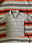 Vintage Mens Striped Collared Shirt Size M Polo Hipster — photo 1