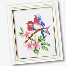 Birdsong Stitchery Kit - DIY Embroidery Set with Spring Chorus' Counted Cross St