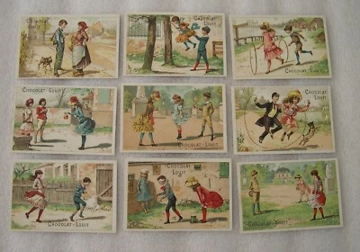 SERIE 9 CHROMOS JEUX D'ENFANTS  chocolat LOUIT tapioca - Photo 1/4