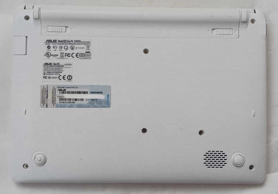 Asus EEE PC X101CH Pink White Netbook 10.1" 1GB Intel Atom N2600 1.6GHZ Windows - Image 4 of 4