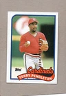 1989 Topps Baseball Terry Pendleton #375 PSA 9