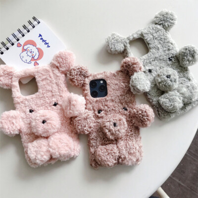 Case for Galaxy A20s A21 A22 A40 A41 A42 A51 A52 A71 A72 Cover Plush Furry Skin