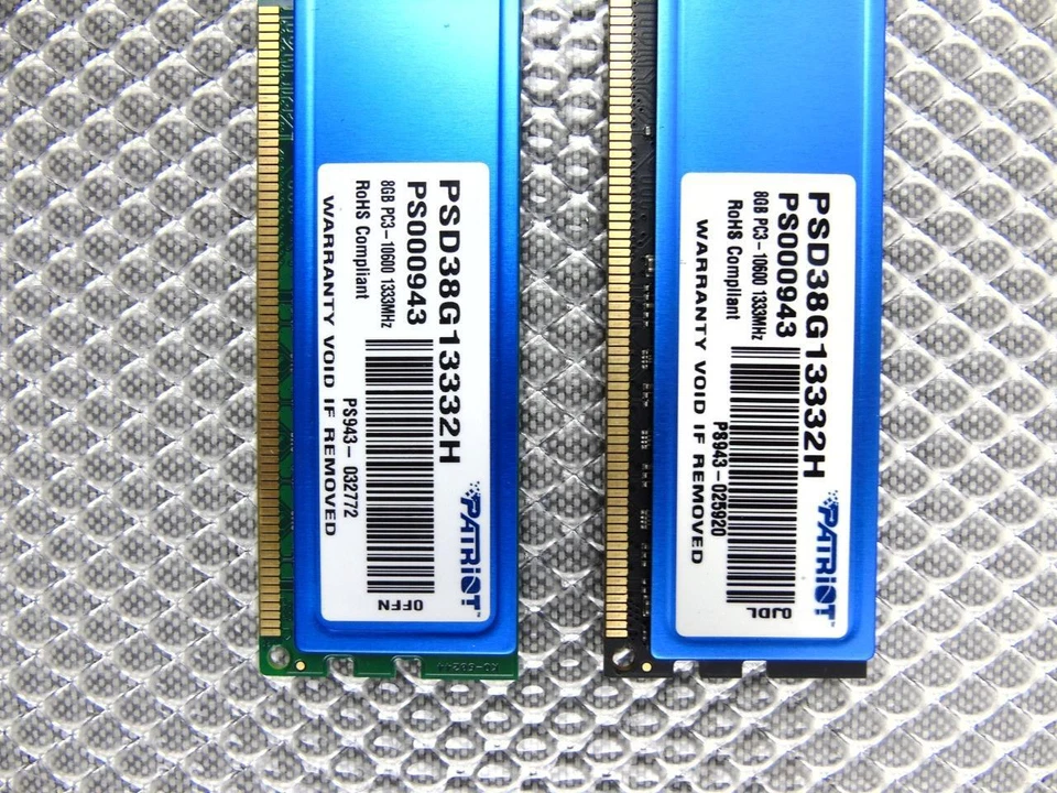 16GB (2 x 8GB) PC3-10600 1333MHz DDR3 Memory - Patriot PSD38G13332H - Image 2 of 4