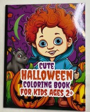 Cute Halloween Coloring Book For Kids Ages 2 
