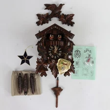 Hönes Cuckoo Clock Handmade Black Forest 601-3TNU Musical 1 Day, New Open Box