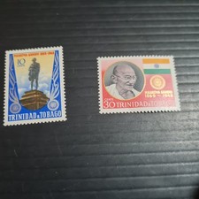 TRINIDAD AND TOBAGO 1970 SG 376-377 GANDHI MNH