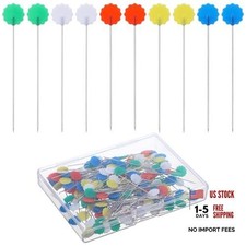 200Pcs Flat Head Straight Pins for Fabric - 2.16 Inch Quilting Pins