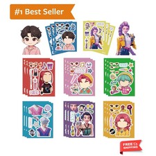 24pcs 9  x6 Make-a-face Sticker,Make Your Own Animal Mix and Match Sticker She...