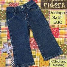 Vintage Riders Jeans, Toddler Sz 2T - Blue, EUC
