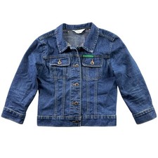 Vintage 90's Todd Oldham TO2 Denim Jacket Womens 3/4 Sleeve Blue Trucker Y2K
