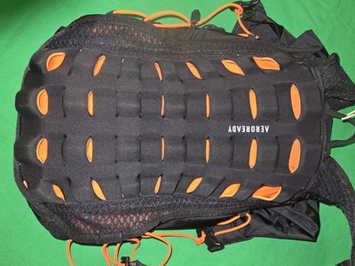 Adidas Terrex Backpack Black Orange Bag Pack Hiking 15.6L Camping IN4656 Small