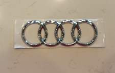 Audi Rear Trunk Rings Emblem Replacement Badge Ornament 180x58mm A1 A3 A4 A5 A6 Audi Rear Trunk Rings Emblem Replacement Badge Ornament 180x58mm A1 A3 A4 A5 A6