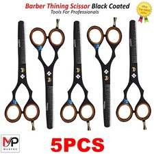 Stainless Steel Barber Hair Cutting Thinning Shears 5.5 Inch with Finger Rest