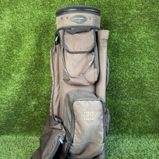 Datrek Lightweight Golf Carry Bag Brown w/ Divider Top & Rain Hood Pockets