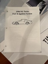 Rare Factory Porsche 1996 911 turbo fuel and ignition system manual Copies