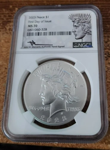 2023 Peace dollar NGC MS 70 First day of Issue  **