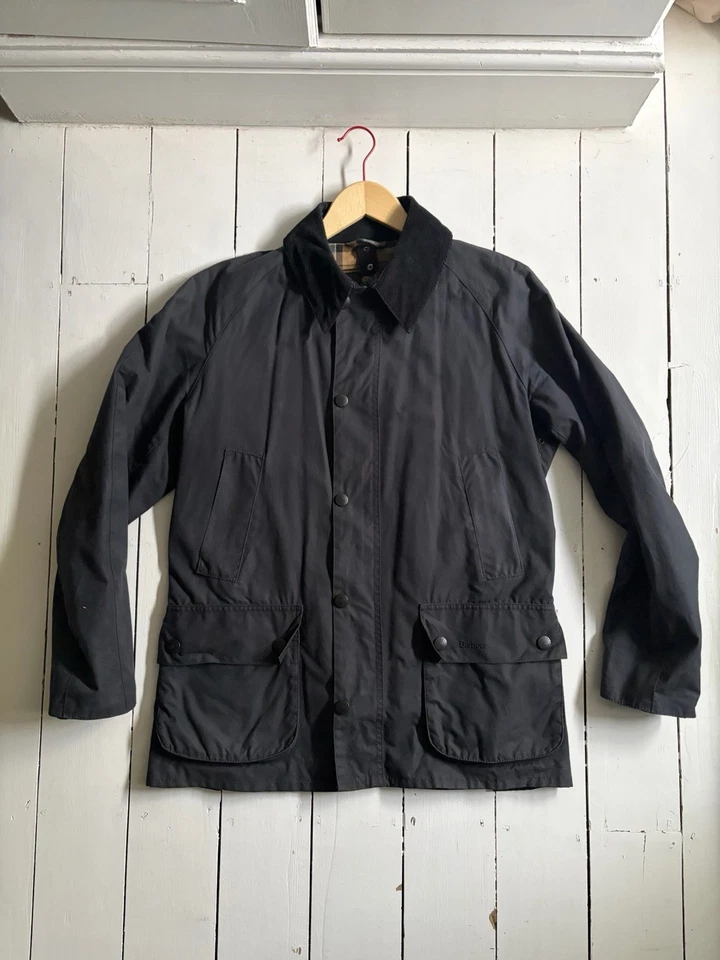 Barbour Ashby Wax Jacket Navy Large  MWX0339NY92, photo 1 of 5