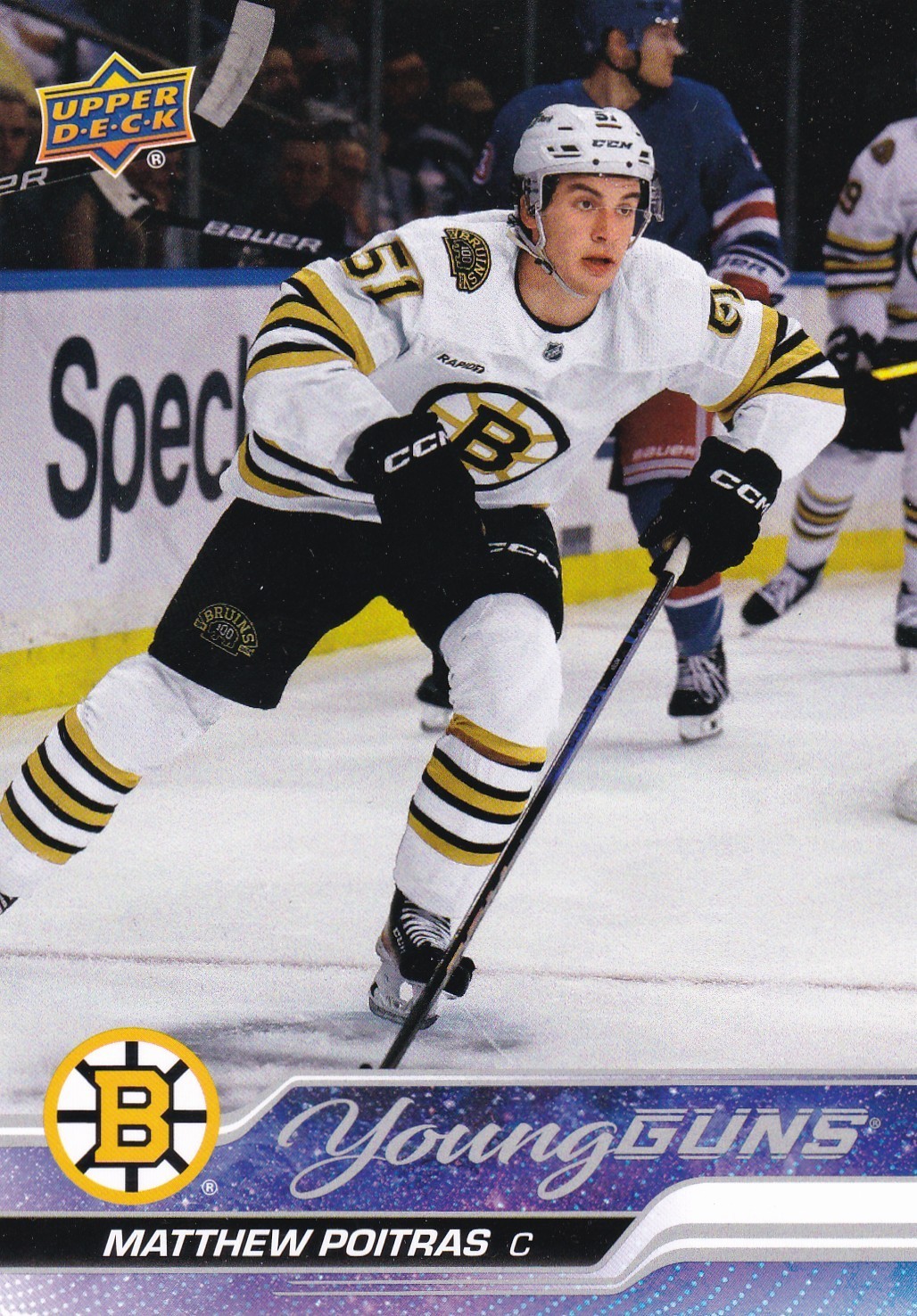 2023-24 Upper Deck Series 2 Matthew Poitras Jumbo Young Guns #478-BOSTON BRUINS