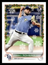 Tommy Romero 2022 Topps Holiday #HW75 Tampa Bay Rays ROOKIE