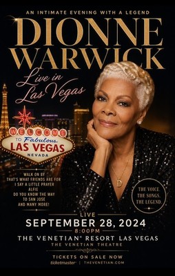 Dionne Warwick September 28, 2024 Las Vegas Concert poster