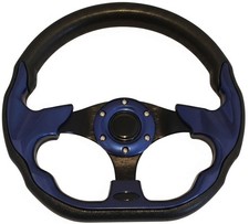 Universal Golf Cart Steering Wheel Blueblack Fits Club Car Ds Precedent... Universal Golf Cart Steering Wheel Blueblack Fits Club Car Ds Precedent...