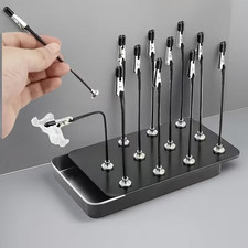 Magnetic Base Holder Flexible Alligator Clip  Model Railway Paint Airbrush Hobby