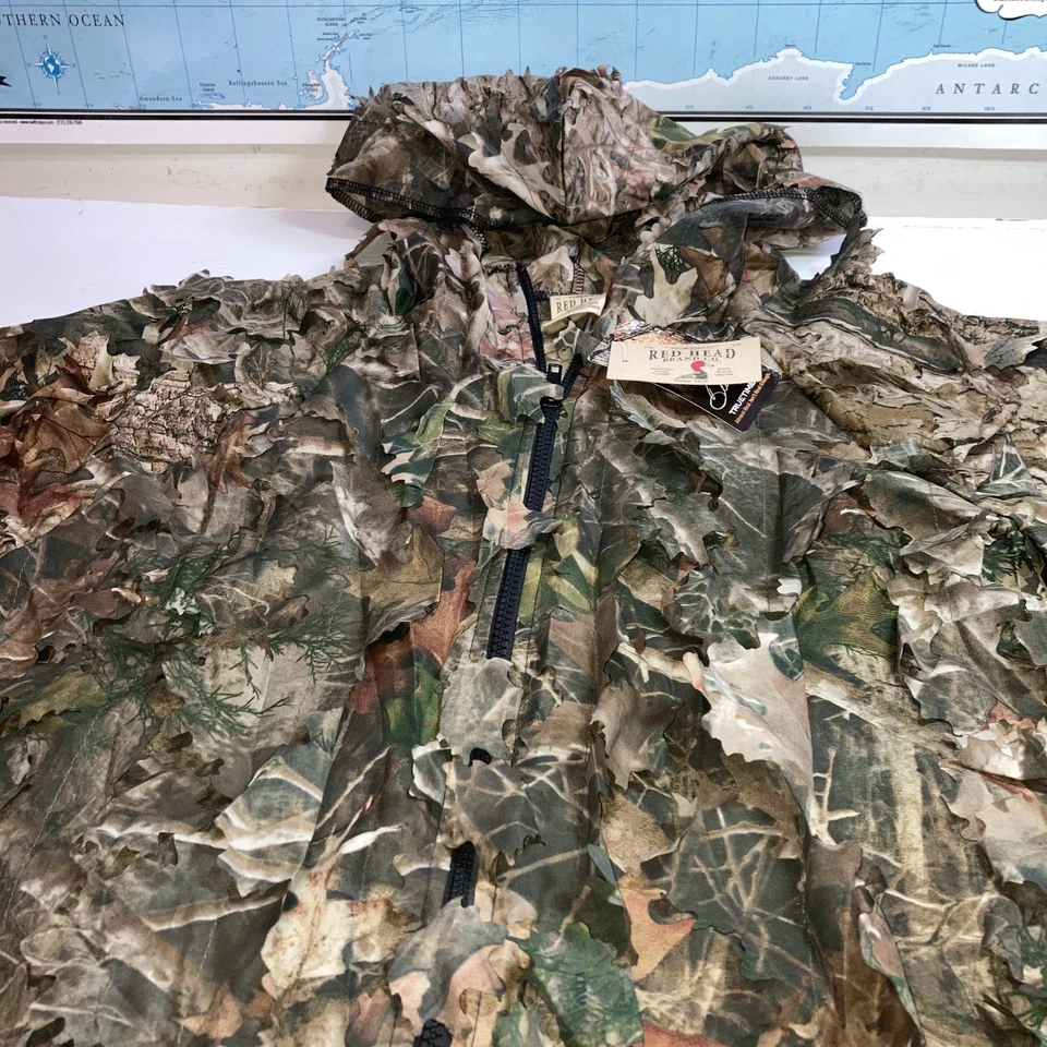 Red Head TrueTimber 3D Leafy Green Camouflage Jacket Full Zip Hood NWT Sz L/XL - Image 2 of 4