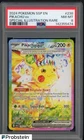 2024 Pokemon SSP EN Special Illustration Rare #238 Pikachu ex PSA 8 NM-MT