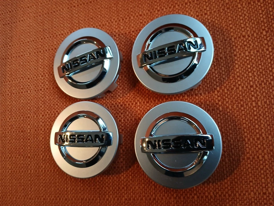Set of 4 Silver Nissan Wheel Center Cap 54mm for Altima Maxima Murano 40343AU51A - Image 3 of 4