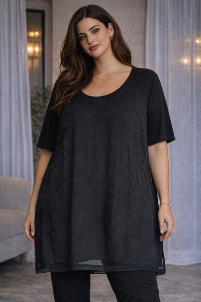 Women Gerry Weber Shirt Black Knit 50