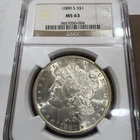 1880-S Morgan Silver Dollar NGC MS63 Flashy!
